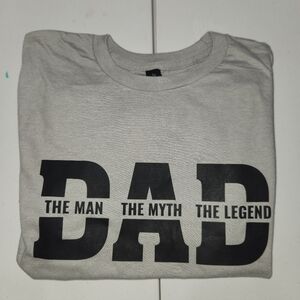 Gildan Gray 'Dad The Man The Myth The Legend' Tee